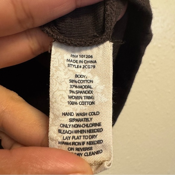 Soft Surroundings Bevvie Blouse In Brown Gold Buttons - Picture 5 of 6